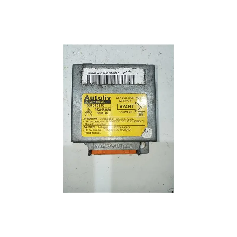 Recambio de centralita airbag para citroën xsara berlina (1997) 1.9 td referencia OEM IAM 550538900  