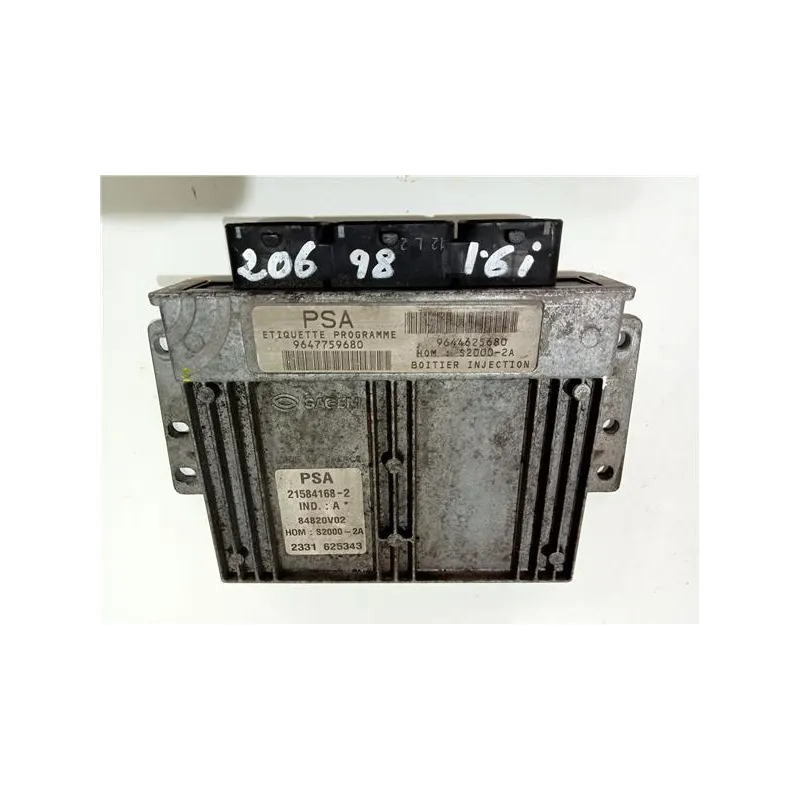 Recambio de centralita inyeccion para peugeot 206 (1998) 1.4 hdi eco 70 referencia OEM IAM 9647759680  