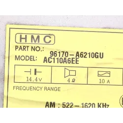 Recambio de sistema audio / radio cd para hyundai i30 (gd) 1.4 crdi referencia OEM IAM 61014035 96170A6210GU  