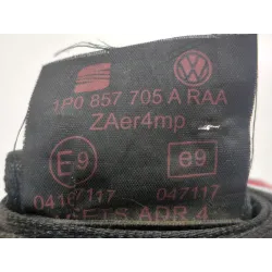 Recambio de cinturon seguridad delantero izquierdo para seat leon (1p1) 1.9 tdi referencia OEM IAM 1P0857705A  