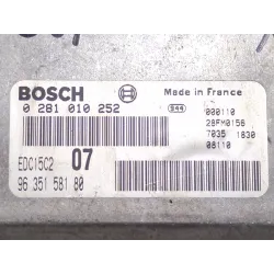 Recambio de centralita inyeccion para citroën xantia berlina (1998) 2.0 hdi 90 referencia OEM IAM 0281010252 9635158180  