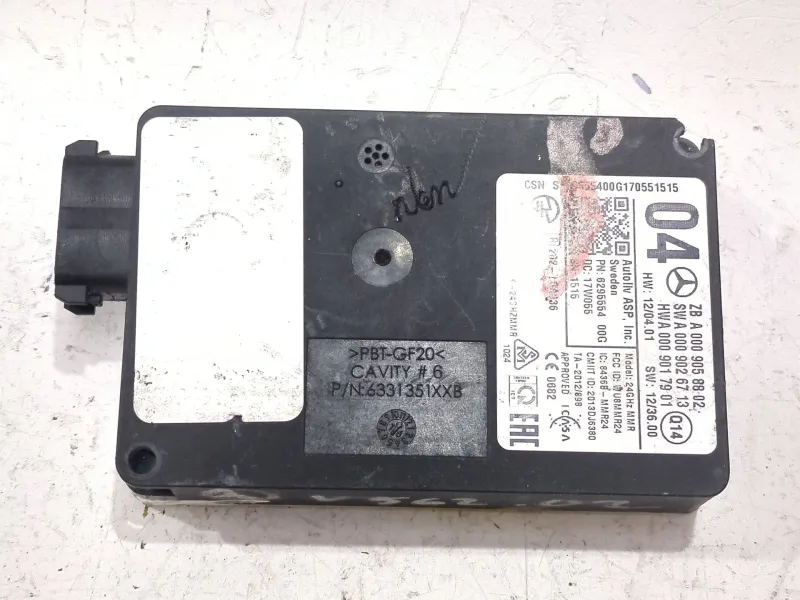 Recambio de modulo electronico para mercedes-benz clase e 651 924 referencia OEM IAM A0009058802  