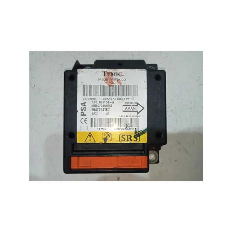 Recambio de centralita airbag para citroën c3 (09.2009) 1.4 hdi 70 referencia OEM IAM 9647794180  