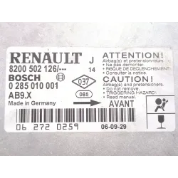 Recambio de centralita airbag para renault modus i (2004) dci (fp0f, jp0f) referencia OEM IAM 8200502126 0285010001  
