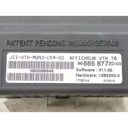 Recambio de pantalla multifuncion para peugeot 5008 (0u_, 0e_) 1.6 hdi referencia OEM IAM 96665877ZD  