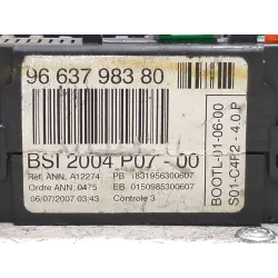 Recambio de bsi para fiat scudo furgón 2.0 d multijet referencia OEM IAM 9663798380  