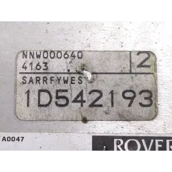 Recambio de centralita inyeccion para rover rover 25 (rf)(1999) 1.6 16v referencia OEM IAM NNW000640 1D542193  
