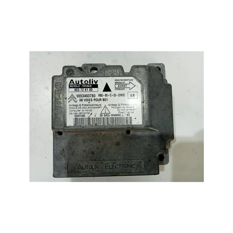 Recambio de centralita airbag para citroën c4 berlina (06.2004) 2.0 16v referencia OEM IAM 9653493780  