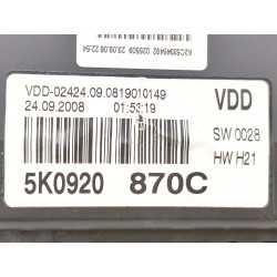 Recambio de cuadro completo para volkswagen golf vi (5k1) 2.0 tdi referencia OEM IAM 5K0920870C  