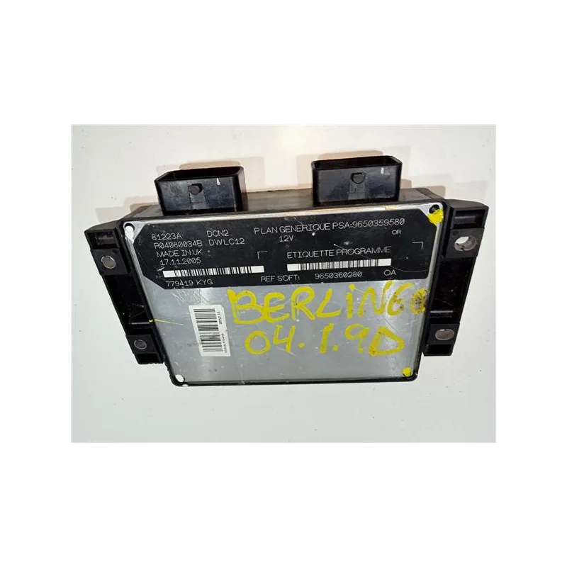 Recambio de centralita inyeccion para citroën berlingo (2002) collection (rhy / dw10td) referencia OEM IAM R04080034DWLC12  