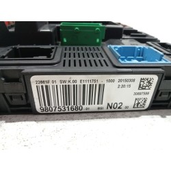 Recambio de caja reles / fusibles para peugeot 208 1.6 hdi referencia OEM IAM 9807531680  