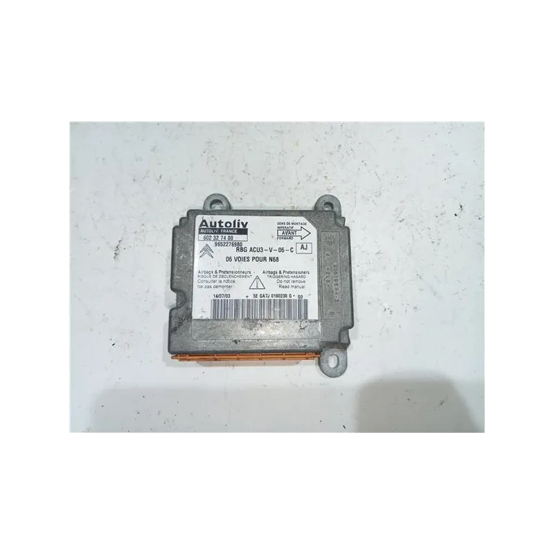 Recambio de centralita airbag para citroën xsara berlina (1997) 1.9 td referencia OEM IAM 602327400  