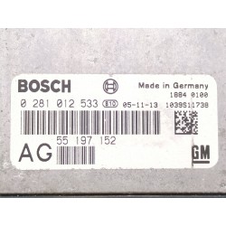 Recambio de centralita inyeccion para opel vectra c berlina (2002) 1.9 cdti referencia OEM IAM 0281012533 55197152  