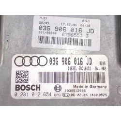 Recambio de centralita inyeccion para audi a4 b7 (8ec) 2.0 tdi 16v referencia OEM IAM 03G906016JD 0281012654  