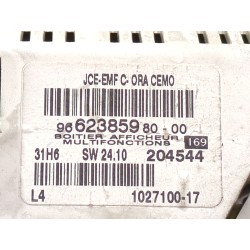 Recambio de pantalla multifuncion para peugeot 207 (2006) 1.4 16v referencia OEM IAM 9650068177 9662385980  