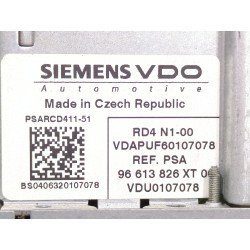 Recambio de sistema audio / radio cd para peugeot 207 (2006) 1.4 16v referencia OEM IAM 96613826XT  