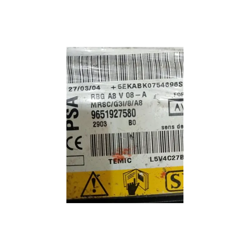 Recambio de centralita airbag para citroën c3 (2002) hdi referencia OEM IAM 9658316580  