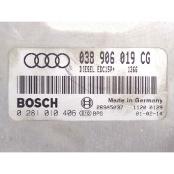Recambio de centralita inyeccion para audi a4 b7 (8ec) 1.9 tdi referencia OEM IAM 038906019CG 0281010406  