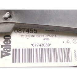 Recambio de faro delantero izquierdo para opel vectra b (j96) 2.0 dti 16v (f19) referencia OEM IAM 67743039 087455  