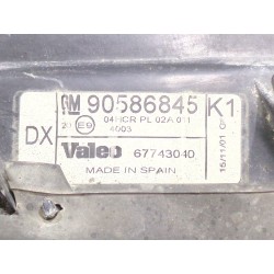 Recambio de faro delantero derecho para opel vectra b (j96) 2.0 dti 16v (f19) referencia OEM IAM 90586845  