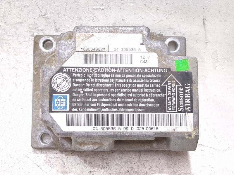 Recambio de centralita airbag para alfa romeo 156 (932_) 1.9 jtd (932b2) referencia OEM IAM 043055365  