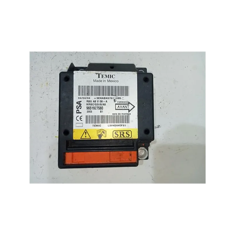 Recambio de centralita airbag para citroën c3 (2002) hdi referencia OEM IAM 9651927580  