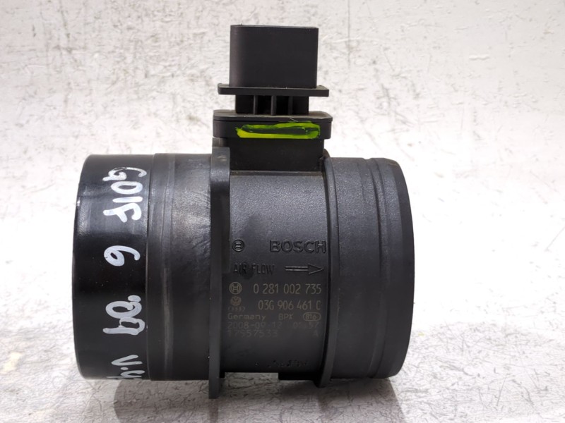 Recambio de caudalimetro para volkswagen golf vi (5k1) 2.0 tdi referencia OEM IAM 0281002735 03G906461C  