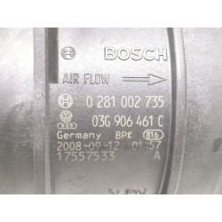 Recambio de caudalimetro para volkswagen golf vi (5k1) 2.0 tdi referencia OEM IAM 0281002735 03G906461C  