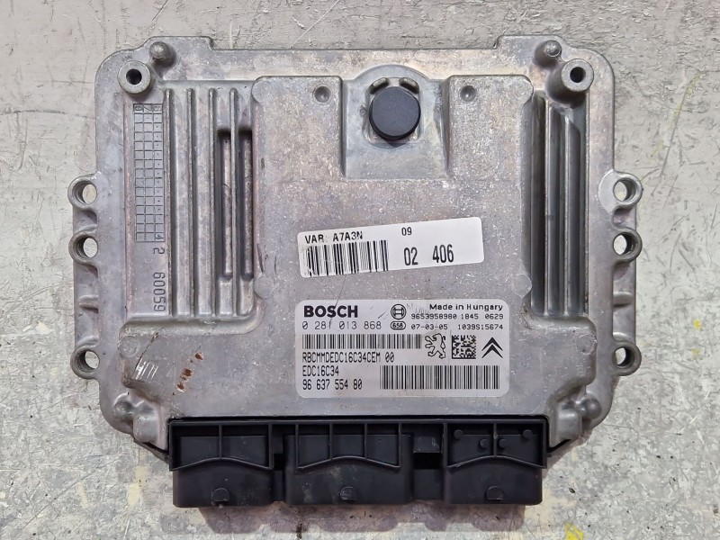 Recambio de centralita inyeccion para peugeot 207/207+ (wa_, wc_) 1.6 hdi referencia OEM IAM 0281013868 9663755480  