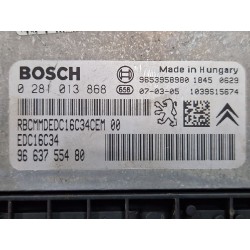 Recambio de centralita inyeccion para peugeot 207/207+ (wa_, wc_) 1.6 hdi referencia OEM IAM 0281013868 9663755480  