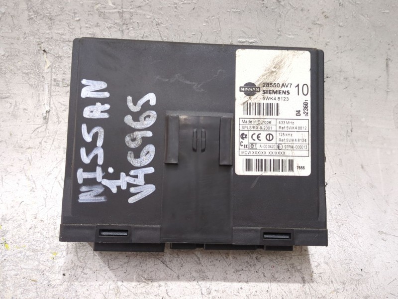 Recambio de modulo electronico para nissan primera hatchback (p12) 2.2 dci referencia OEM IAM 28550AV7 5WK48812  