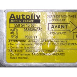 Recambio de centralita airbag para peugeot 206 (1998) 1.9 d referencia OEM IAM 9636894080 550541500  