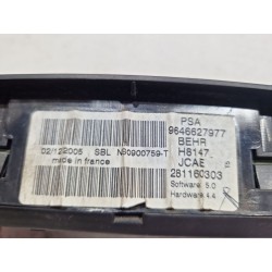 Recambio de mando climatizador para peugeot 307 (3a/c) 1.6 hdi referencia OEM IAM 9646627977  
