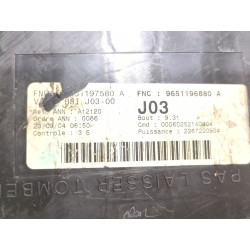 Recambio de caja reles / fusibles para peugeot 307 (3a/c) 1.6 16v referencia OEM IAM 9651196880A  
