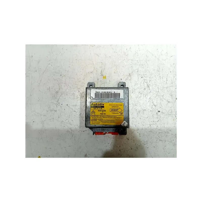 Recambio de centralita airbag para citroën xsara berlina (1997) 1.9 td referencia OEM IAM 9638101980  