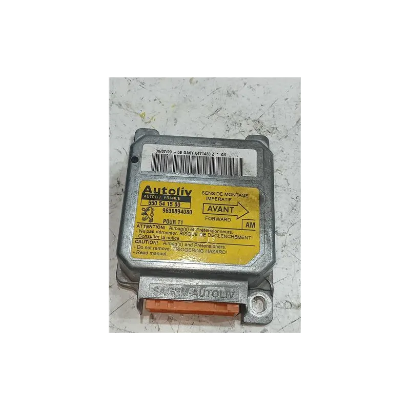 Recambio de centralita airbag para peugeot 206 (1998) 1.4 hdi eco 70 referencia OEM IAM 550541500  