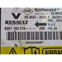 Recambio de centralita airbag para dacia duster i (2010) 1.5 dci referencia OEM IAM 8201163278  