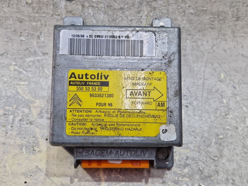 Recambio de centralita airbag para citroën xsara (n1) 1.9 td referencia OEM IAM 550535300  