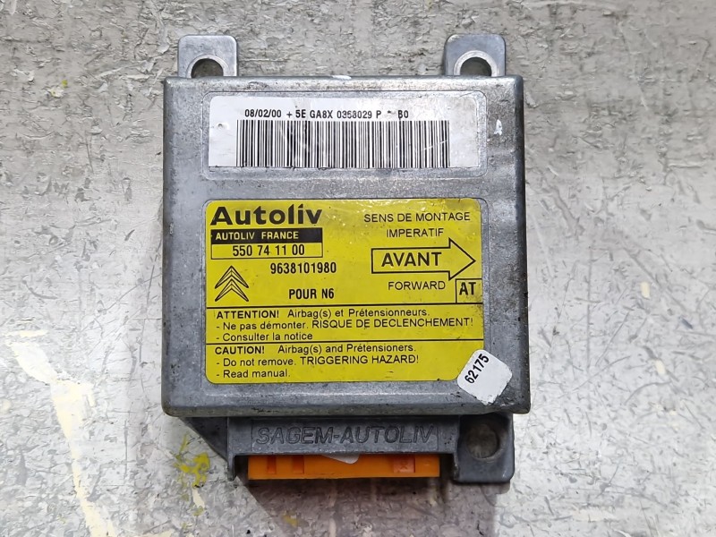Recambio de centralita airbag para citroën xsara (n1) 2.0 hdi 90 referencia OEM IAM 550741100 9638101980  