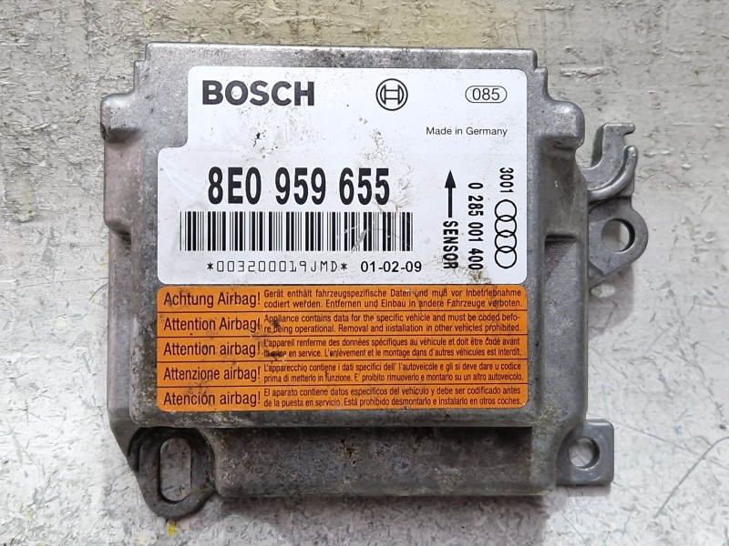 Recambio de centralita airbag para audi a4 b7 (8ec) 1.9 tdi referencia OEM IAM 8E0959655  