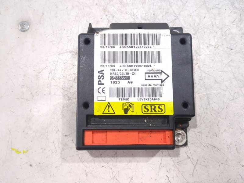 Recambio de centralita airbag para citroën c5 i (dc_) 3.0 v6 (dcxfxc, dcxfxf) referencia OEM IAM 9648665580  