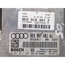 Recambio de centralita inyeccion para audi a4 b7 avant (8ed) 3.0 tdi quattro referencia OEM IAM 8E0910401K  