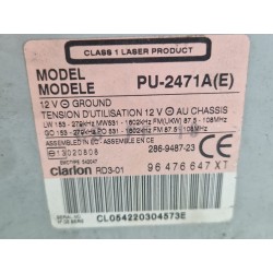 Recambio de sistema audio / radio cd para peugeot 307 (3a/c) 2.0 hdi 90 referencia OEM IAM 96476647XT  