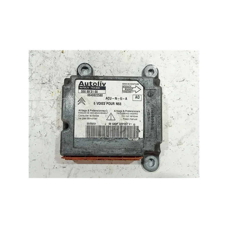 Recambio de centralita airbag para citroën xsara picasso (1999) 1.6 hdi referencia OEM IAM 9640822580  