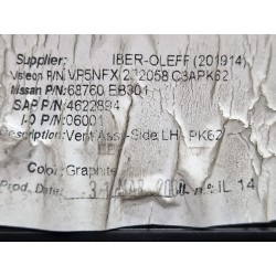 Recambio de rejilla aireadora para nissan pathfinder iii (r51) 2.5 dci 4wd referencia OEM IAM 68760EB301  