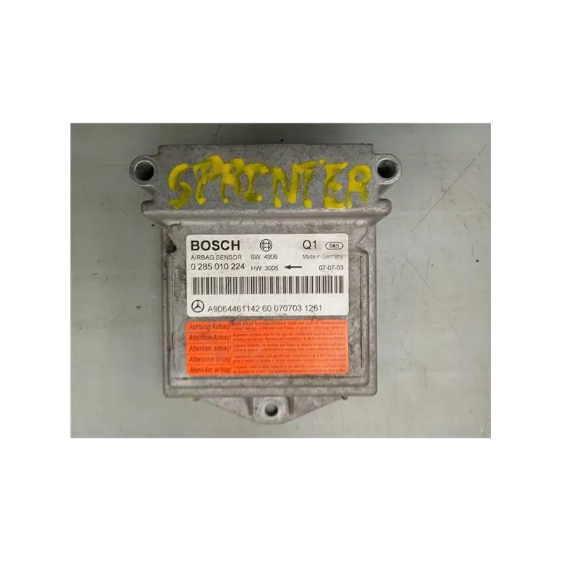 Recambio de centralita airbag para mercedes-benz sprinter ii james cook (906)(09.2006) referencia OEM IAM 0285010224  