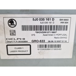 Recambio de sistema audio / radio cd para skoda fabia ii (542) 1.6 tdi referencia OEM IAM 5J0035161D  