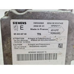 Recambio de centralita airbag para peugeot 307 (3a/c) 2.0 hdi 110 referencia OEM IAM 9645840780  