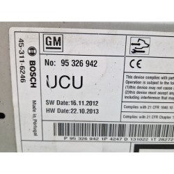 Recambio de sistema audio / radio cd para opel astra j gtc 2.0 cdti (08) referencia OEM IAM 95326942  