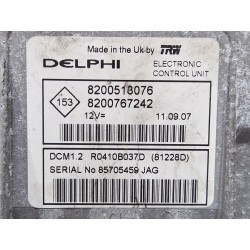 Recambio de centralita inyeccion para renault clio ii (bb_, cb_) 1.5 dci (b/cb07) referencia OEM IAM 8200518076  